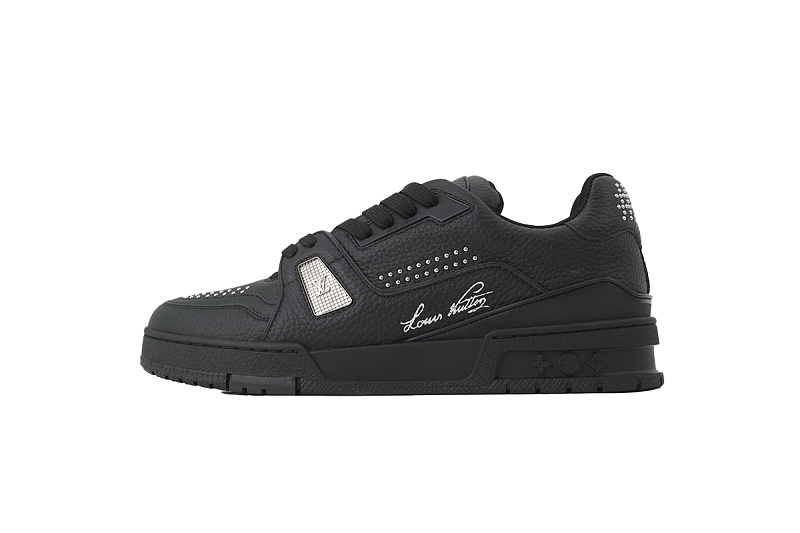 Pkkicks God Batch Louis Vuitton Sneakers Black rivets (NFC)