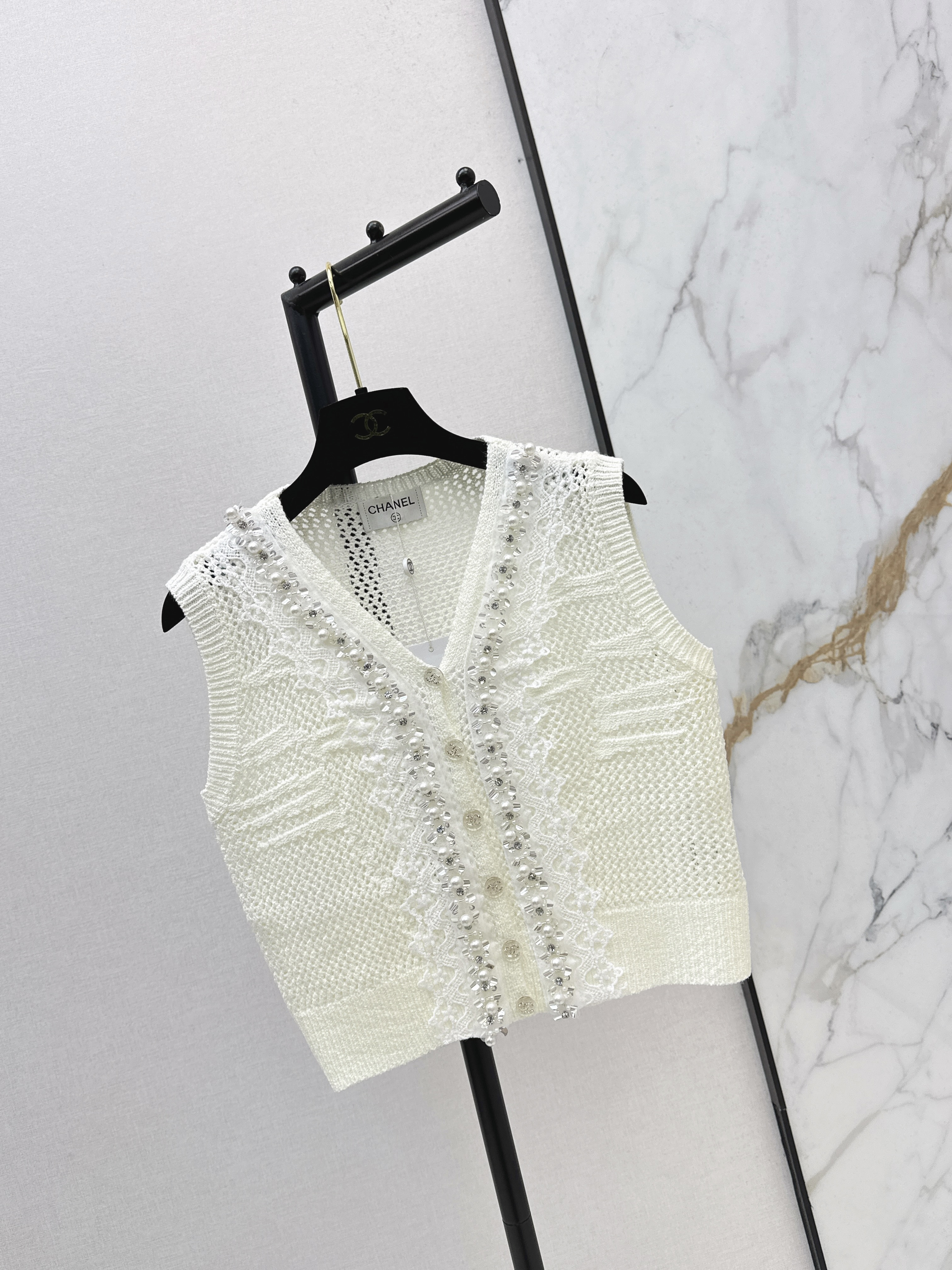 Chan New beding knit vest