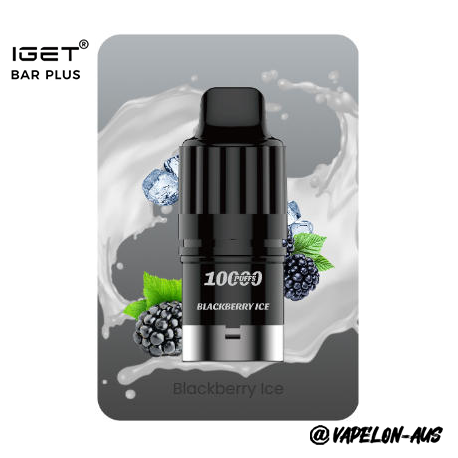 IGET BAR PLUS S3 POD 10000 Puffs - Blackberry lce