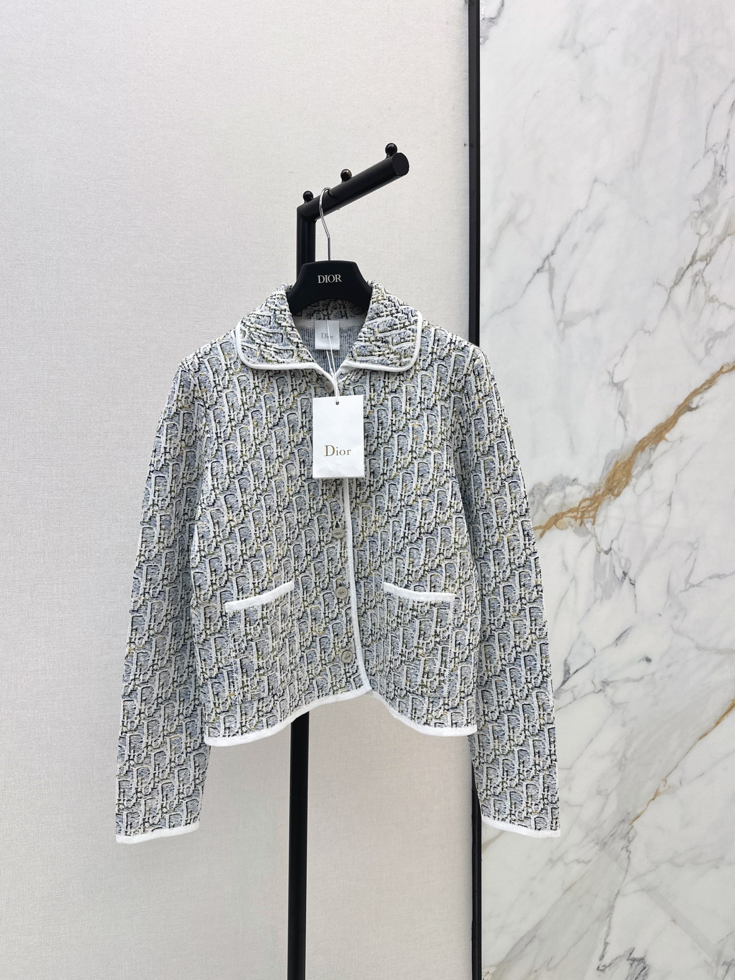 CD New Jacquard Knit Jacket
