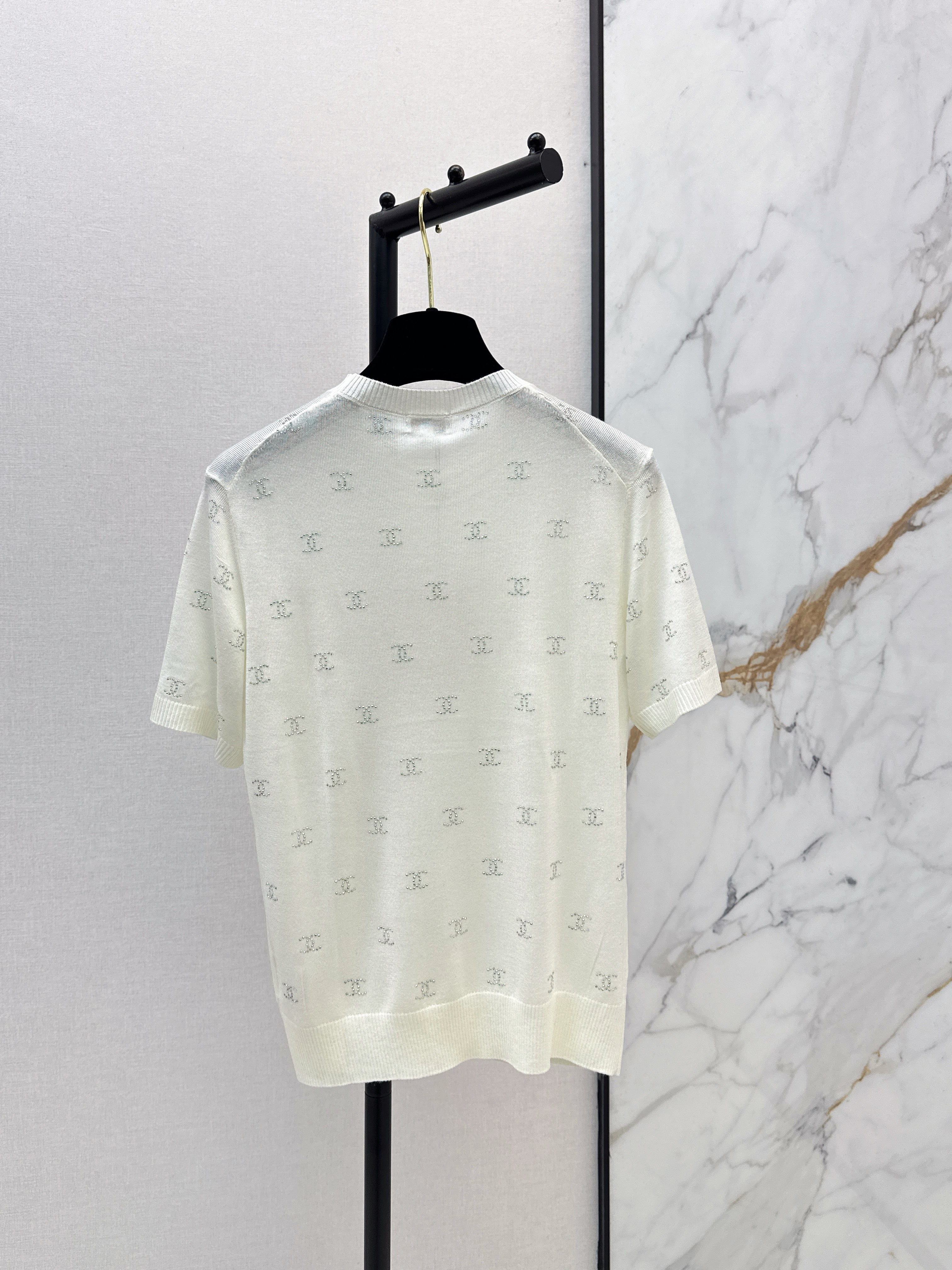 Chan New rhinestone knitwear