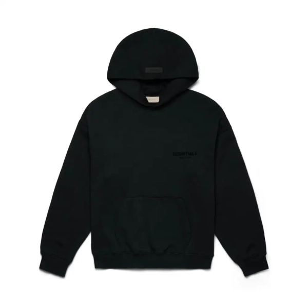 Fear of God Essentials Pullover Chest Logo Hoodie Stretch LimoBlack FW22