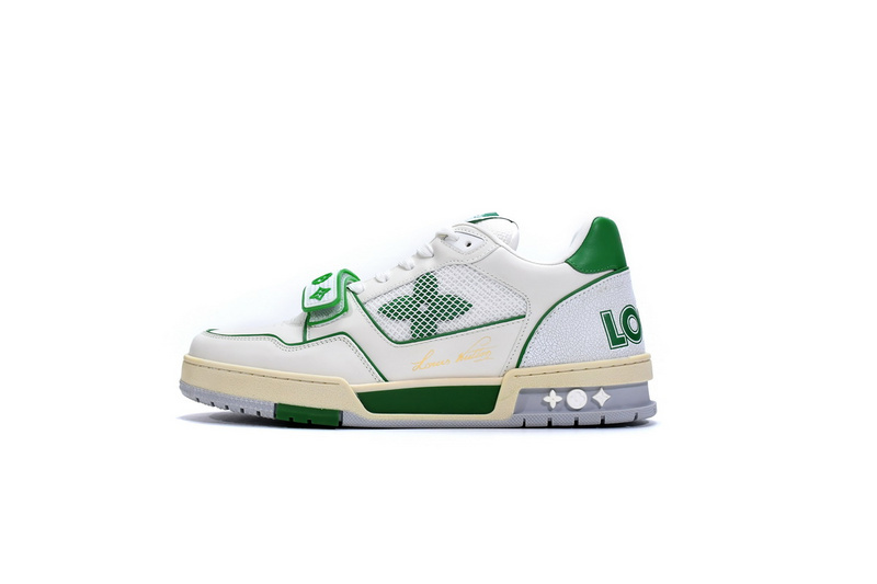 Pkkicks God Batch LOUIS VUITTON Trainer White Green 1A98UX
