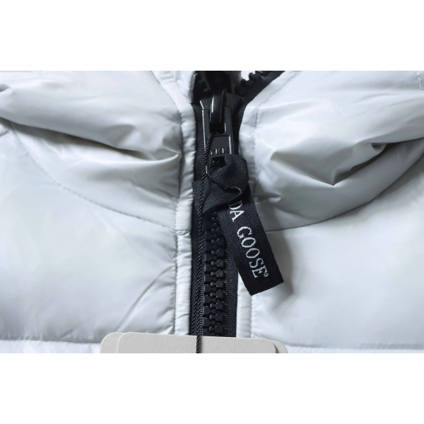 Canada Goose Puff Checkered Down Jacket White