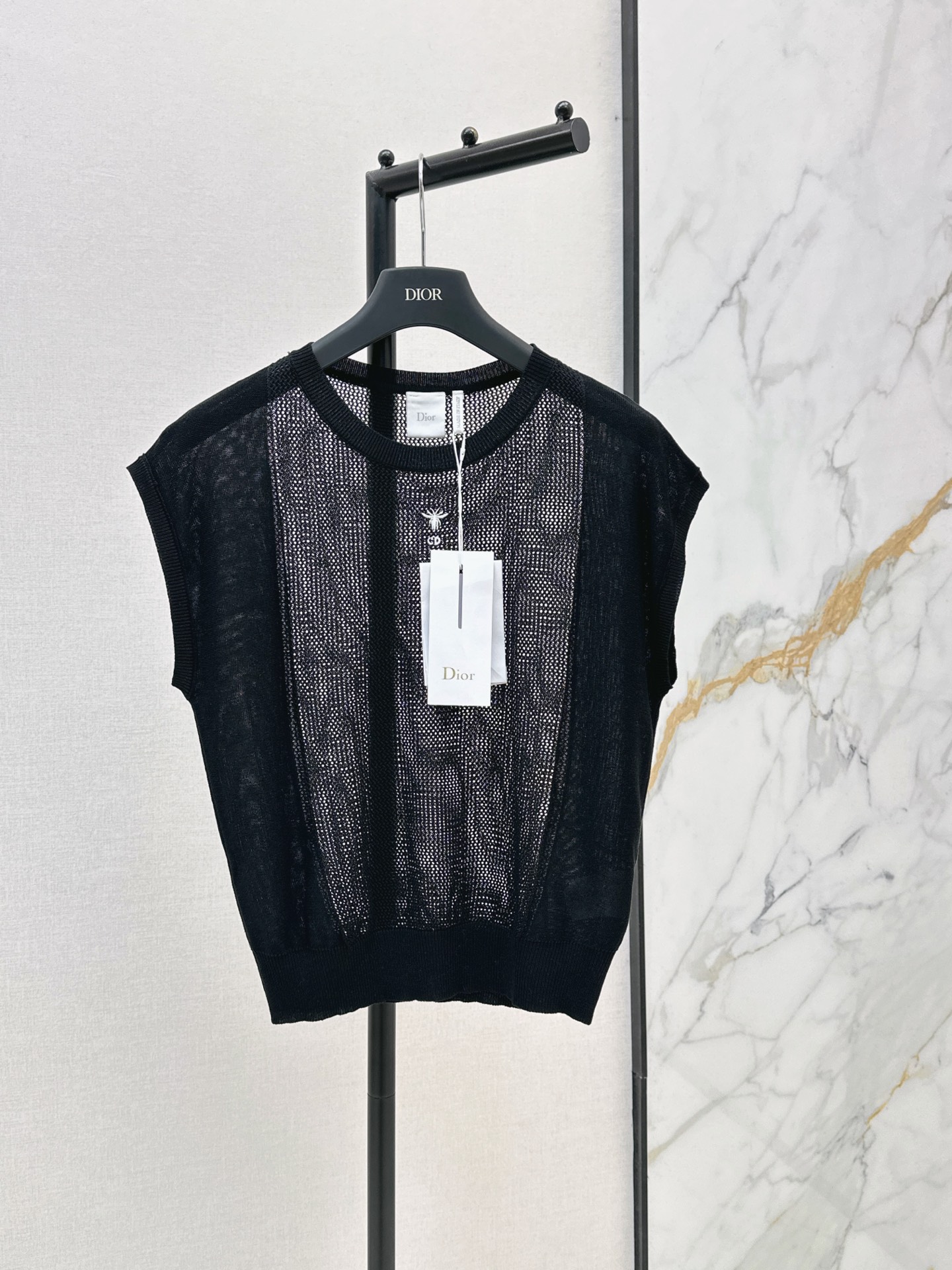 CD New Spliced hollow knitwear