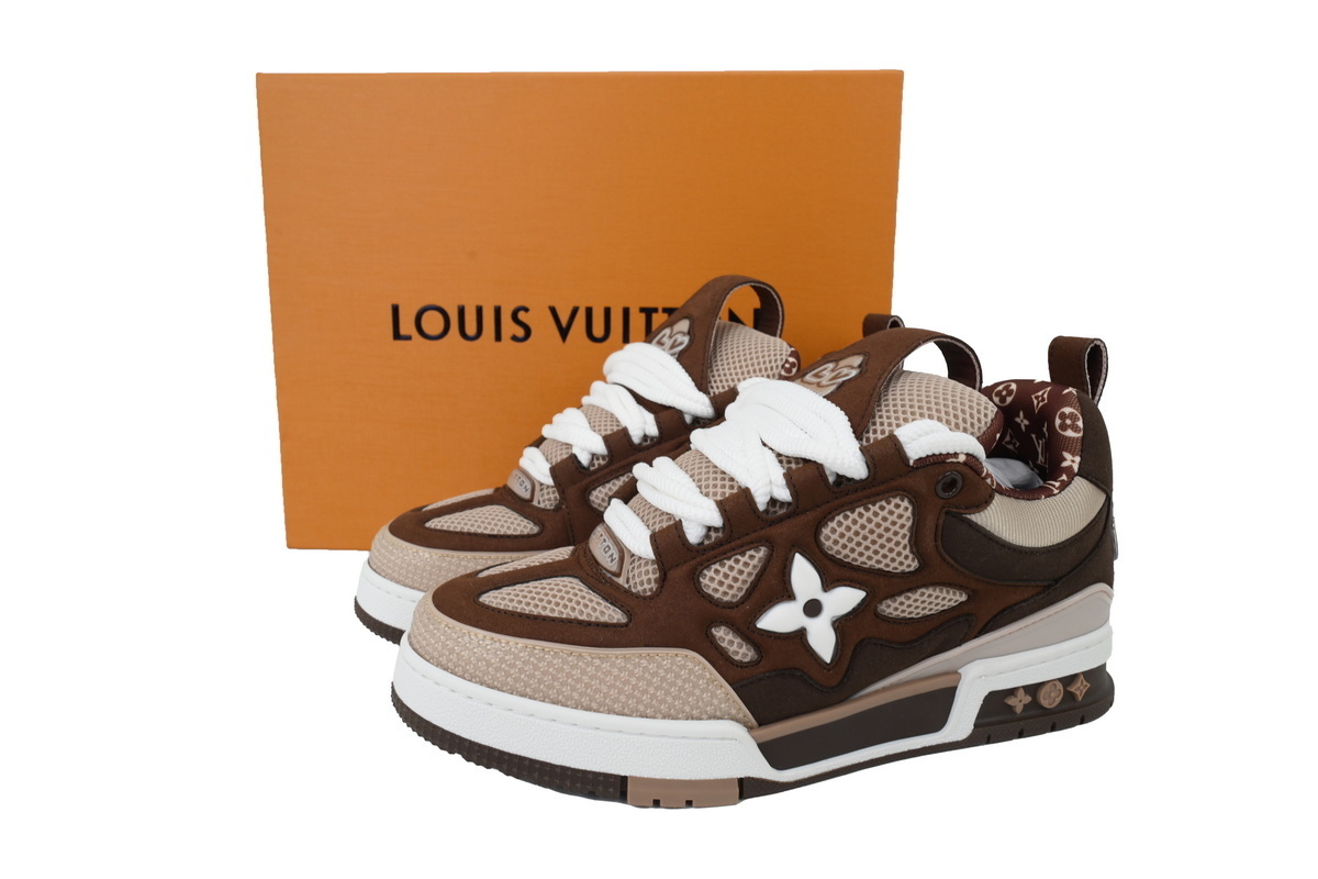 Pkkicks God Batch LOUIS VUITTON White Brown