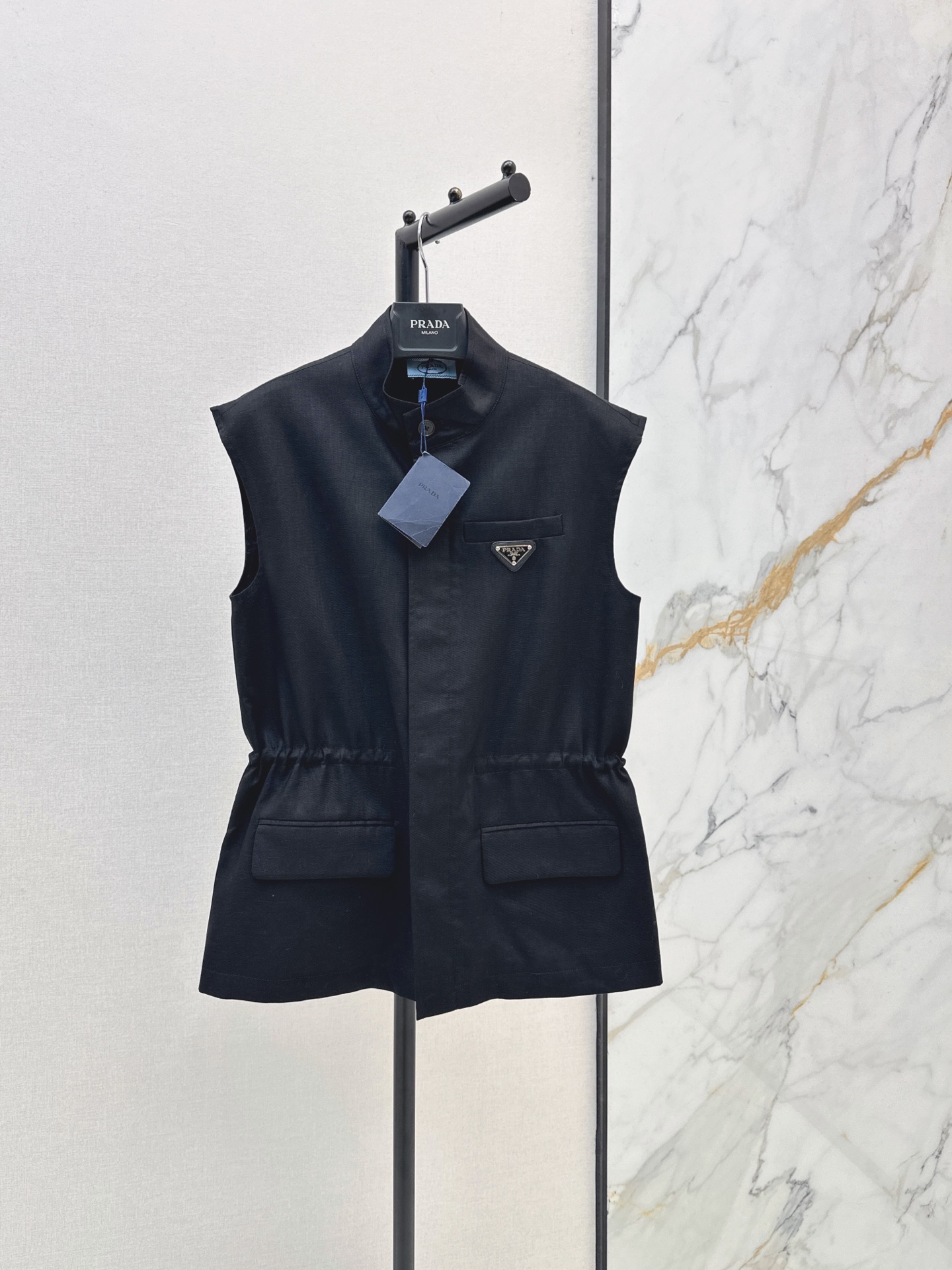 Pra New Casual Drawstring Vest