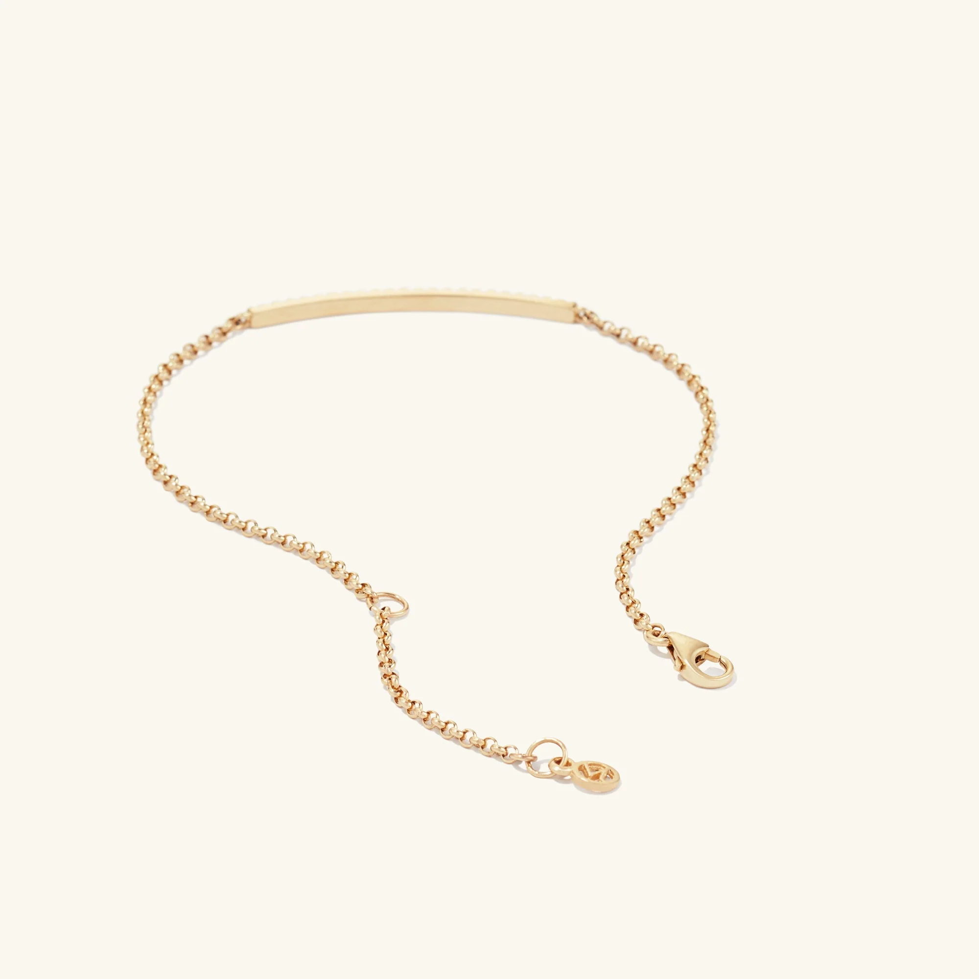 Pave Diamond Bar Bracelet