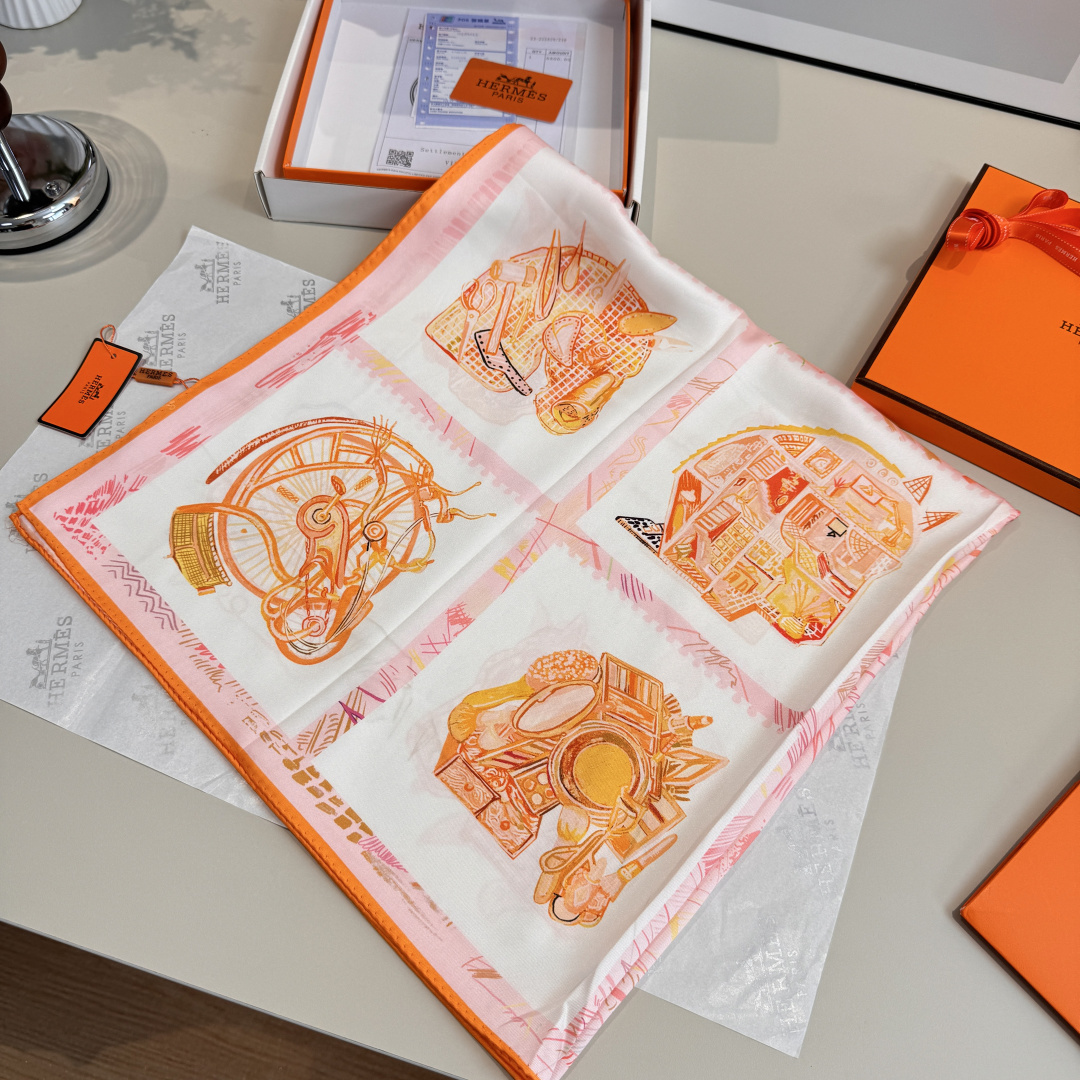 Herm New Silk square scarf