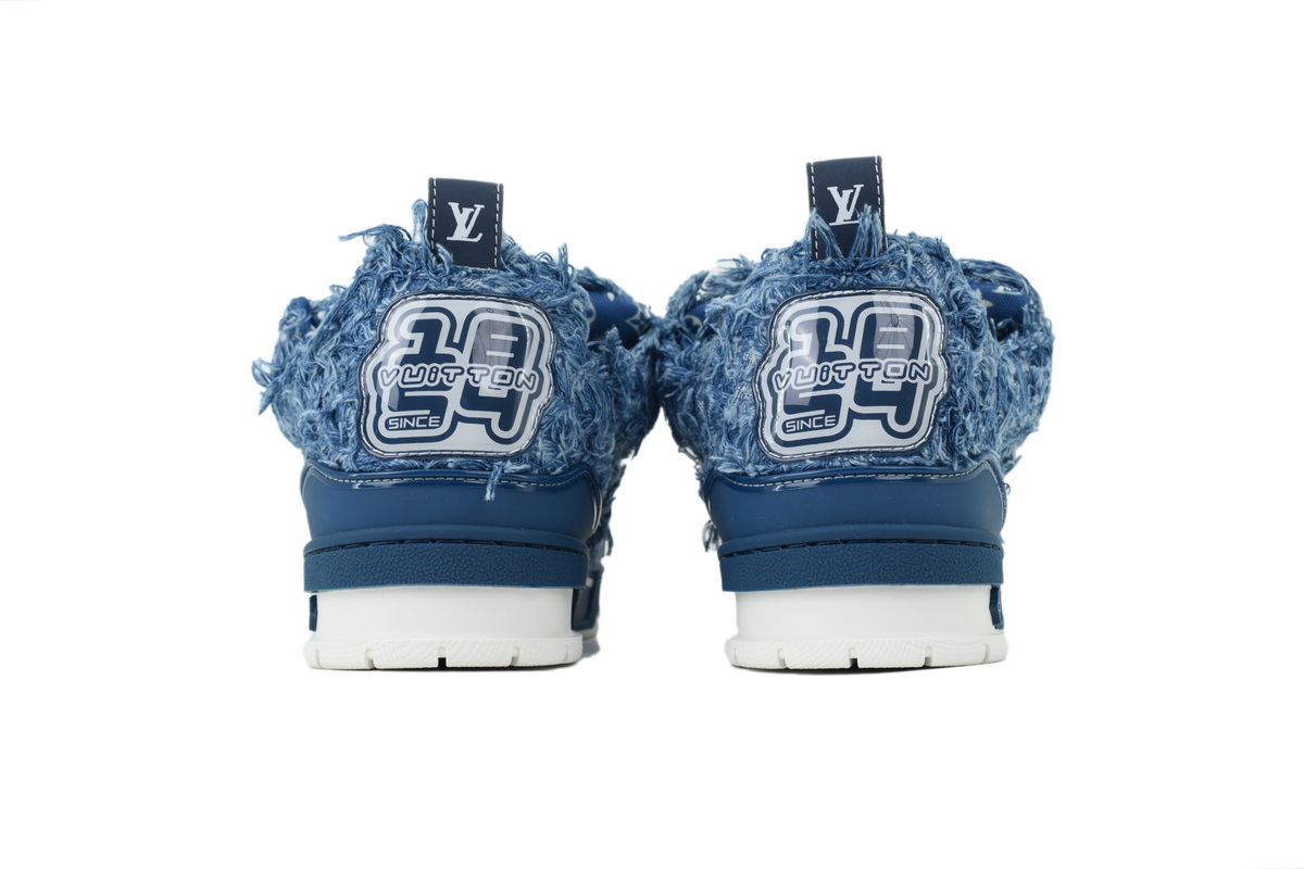 Pkkicks God Batch LOUIS VUITTON Plum Blossom Diamond Blue