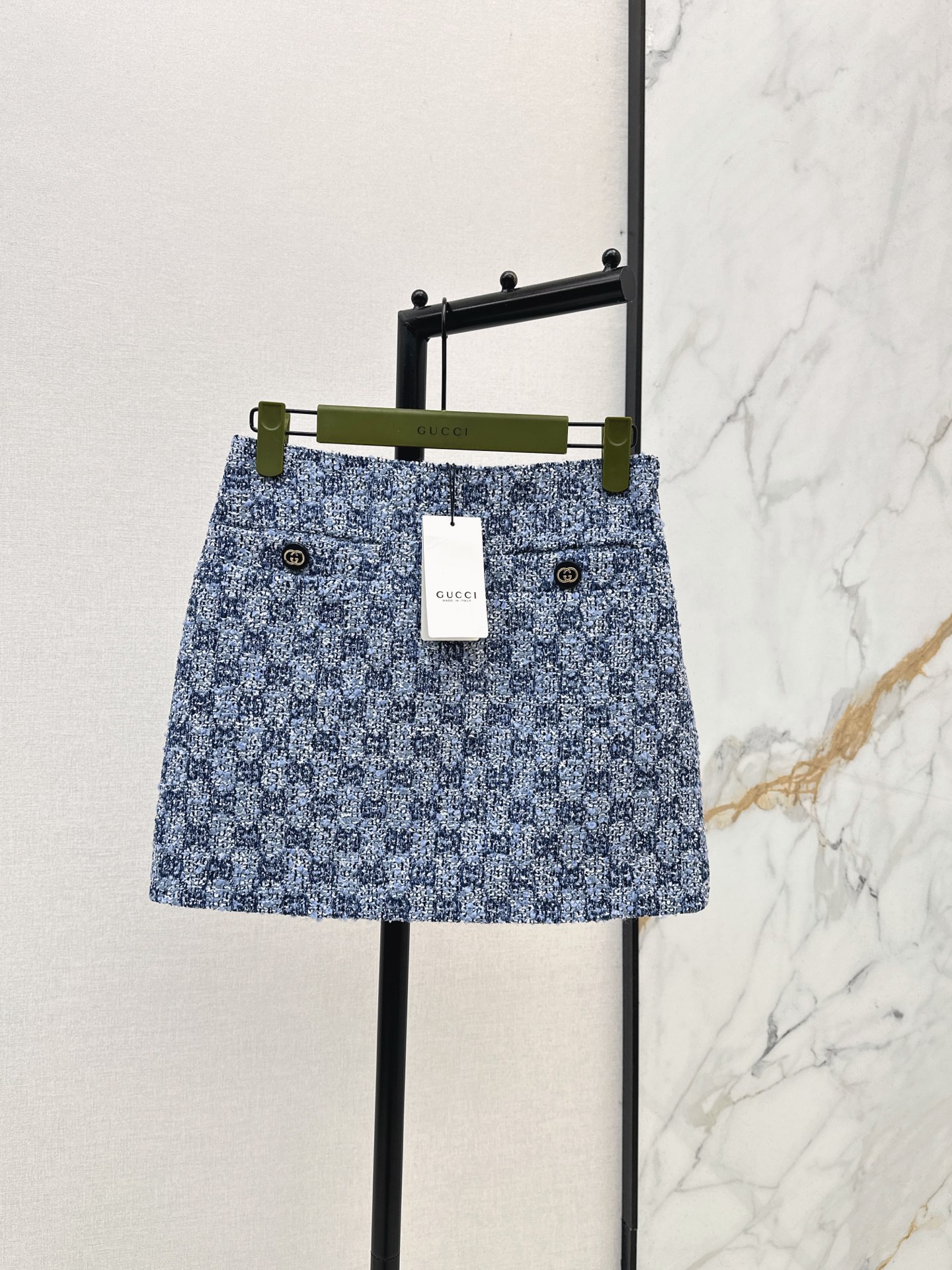 Guc New Quilted tweed skirt