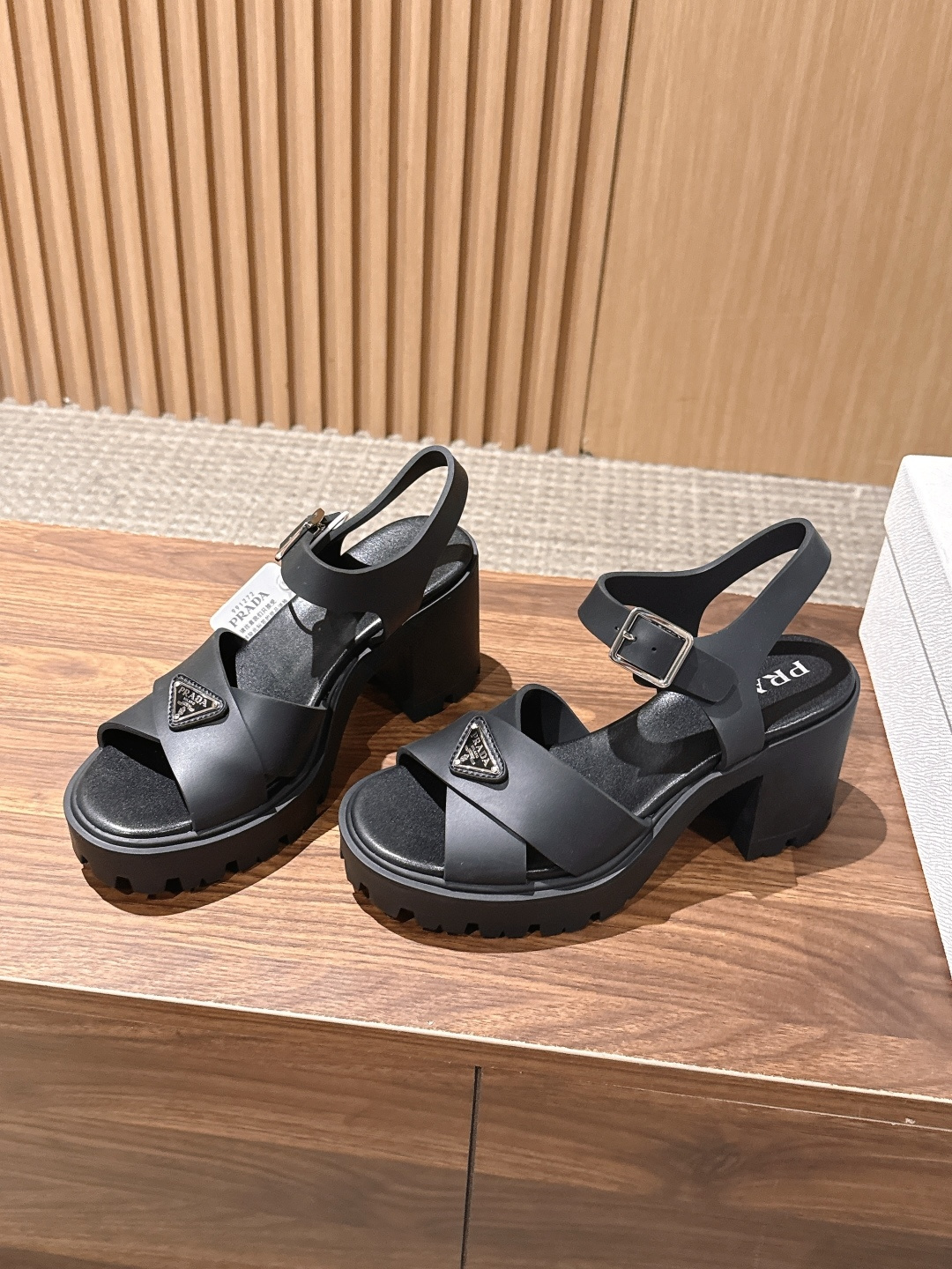 Prad New High-heeled strappy sandals