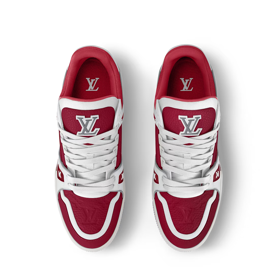 Pkkicks God Batch Louis Vuitton LV Trainer Sari Red