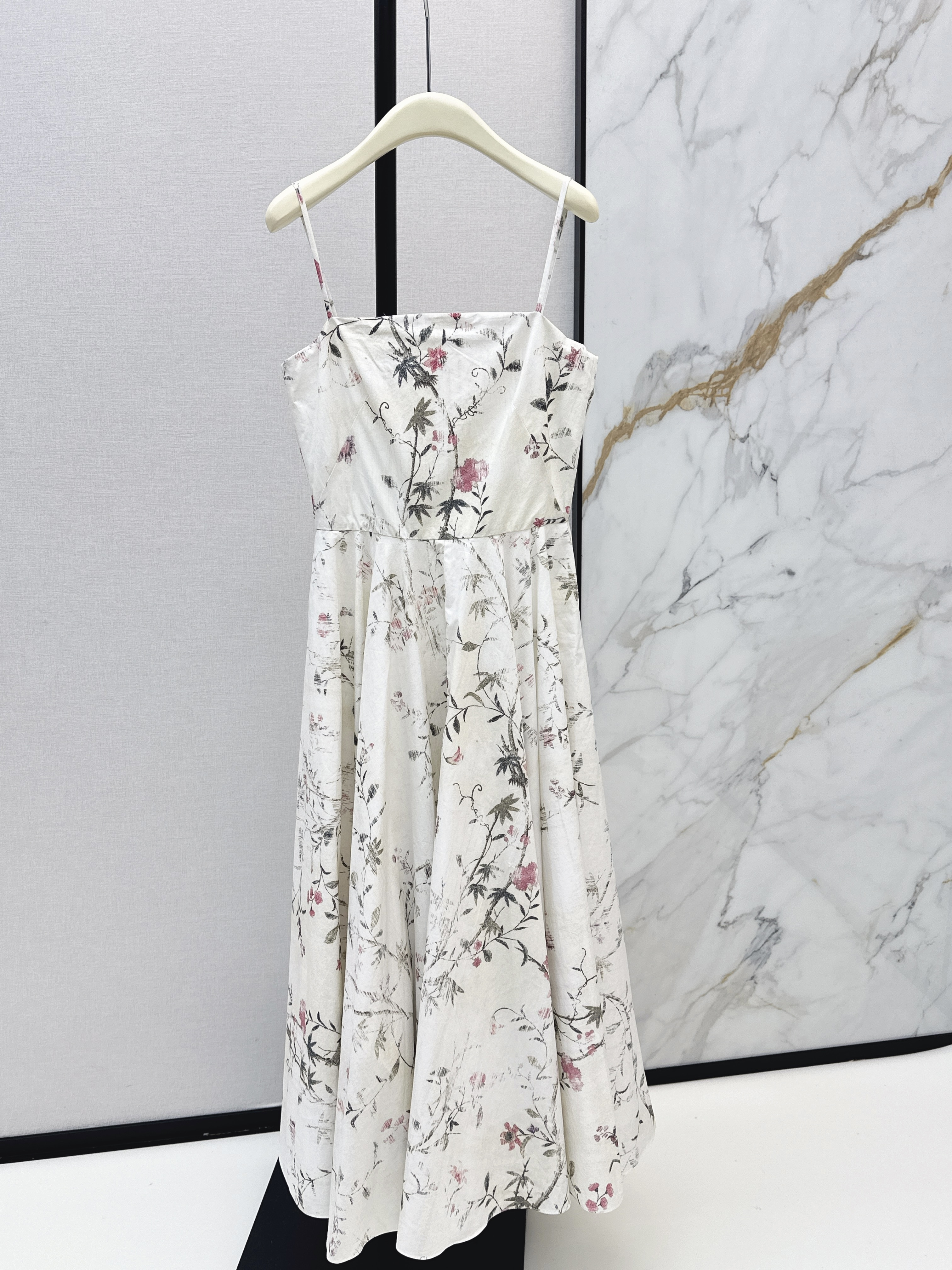 Giv New floral strap long dress