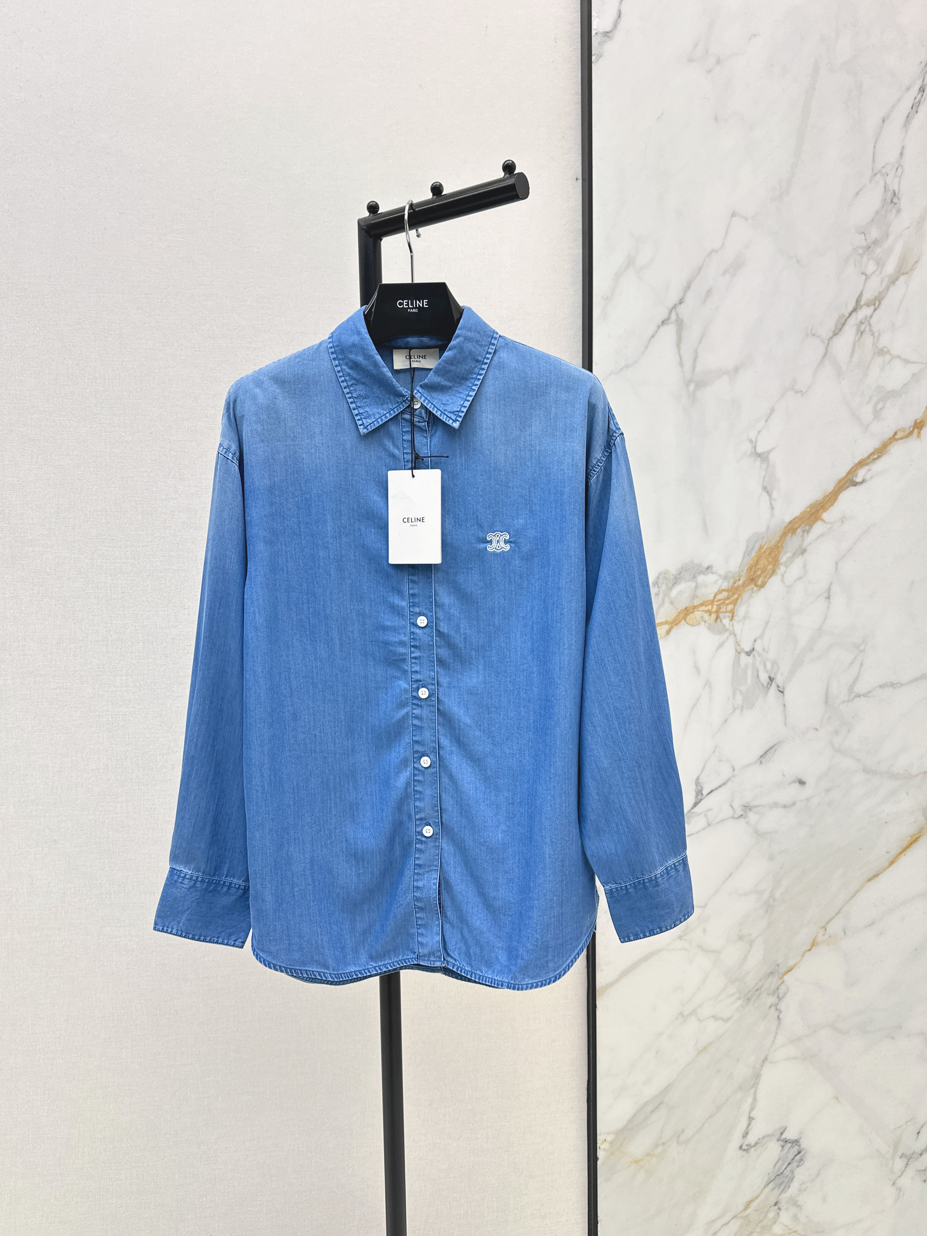 Celi New embroidered denim shirt