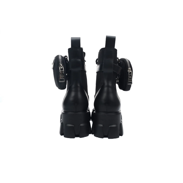 Prada Monolith thick soled Martin boots black