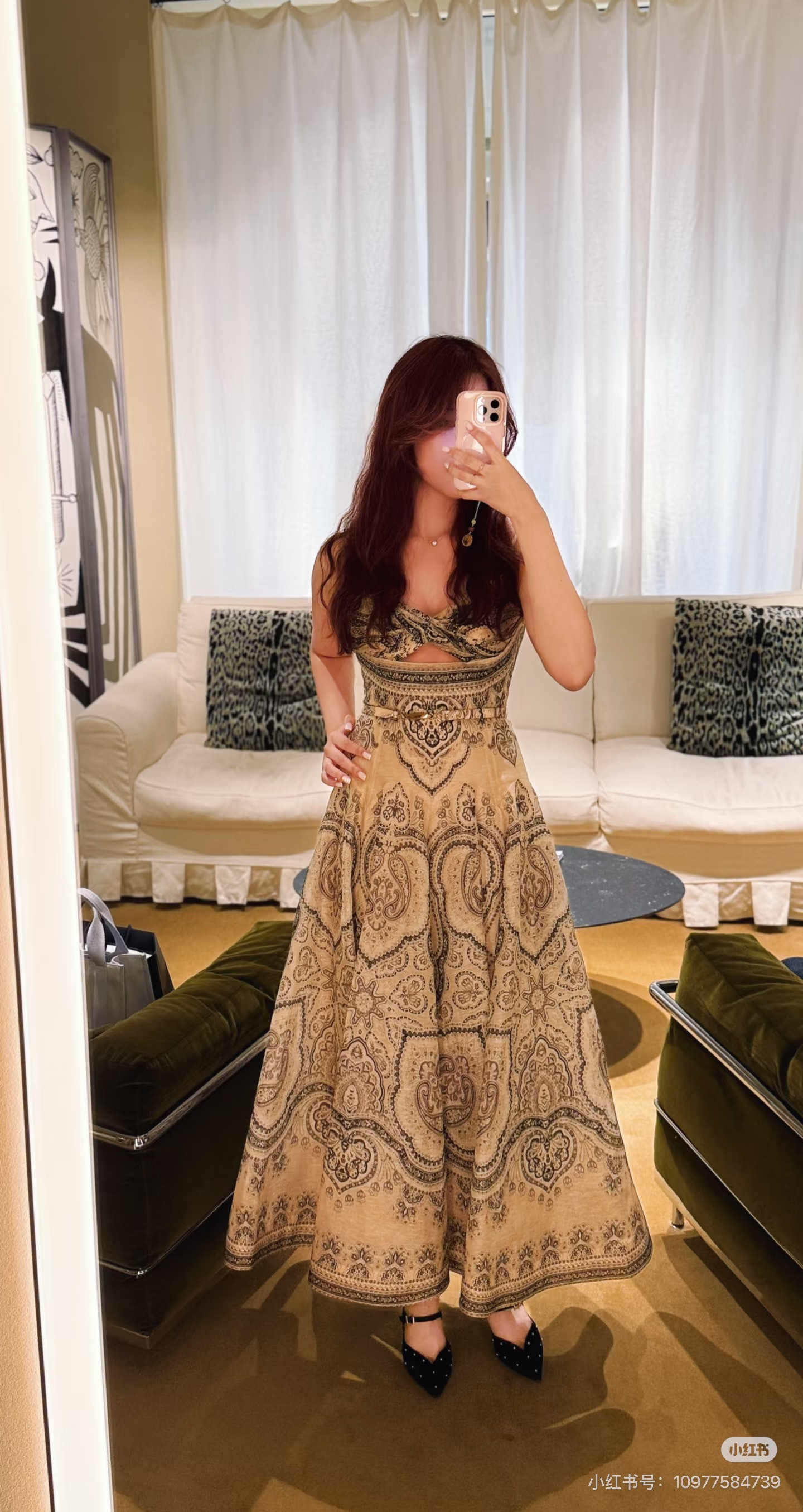 Zimm New print slip dress