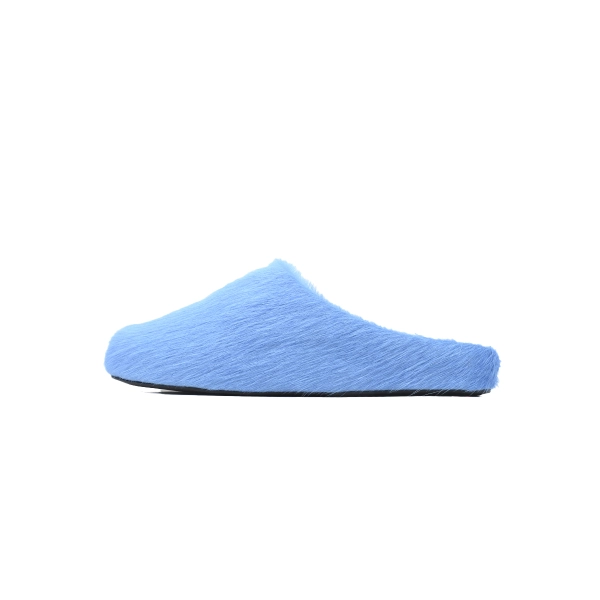 Marni Long-hair Calfskin Fussbett Sabot Blue SBMR000600P412200B50