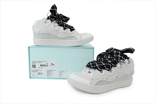 Lanvin Curb Sneakers White
