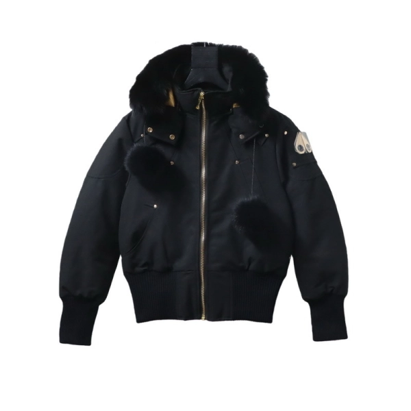 Moose knuckles03 Gold Scissors Jacket  Black （W）