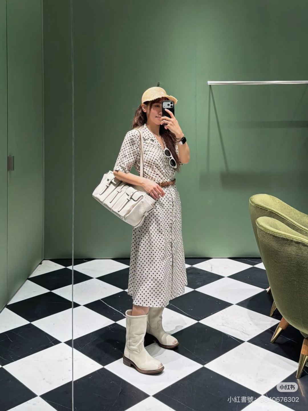 Pra New Retro Polka Dot Dress