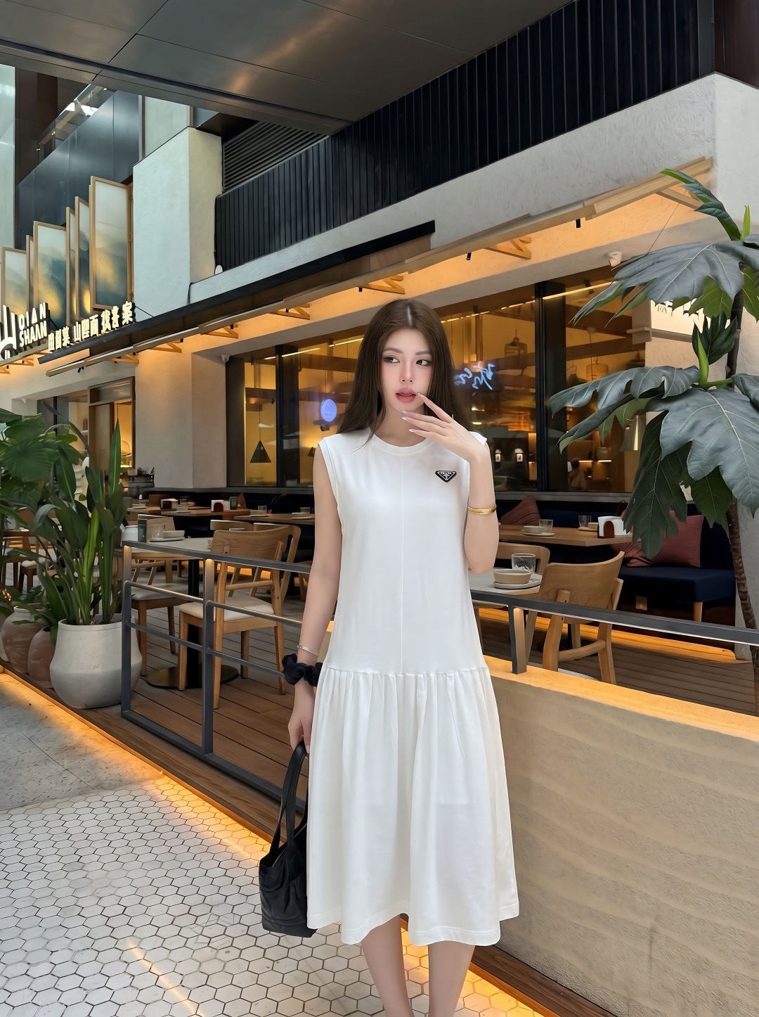 Pra New Sleeveless Patchwork Dress