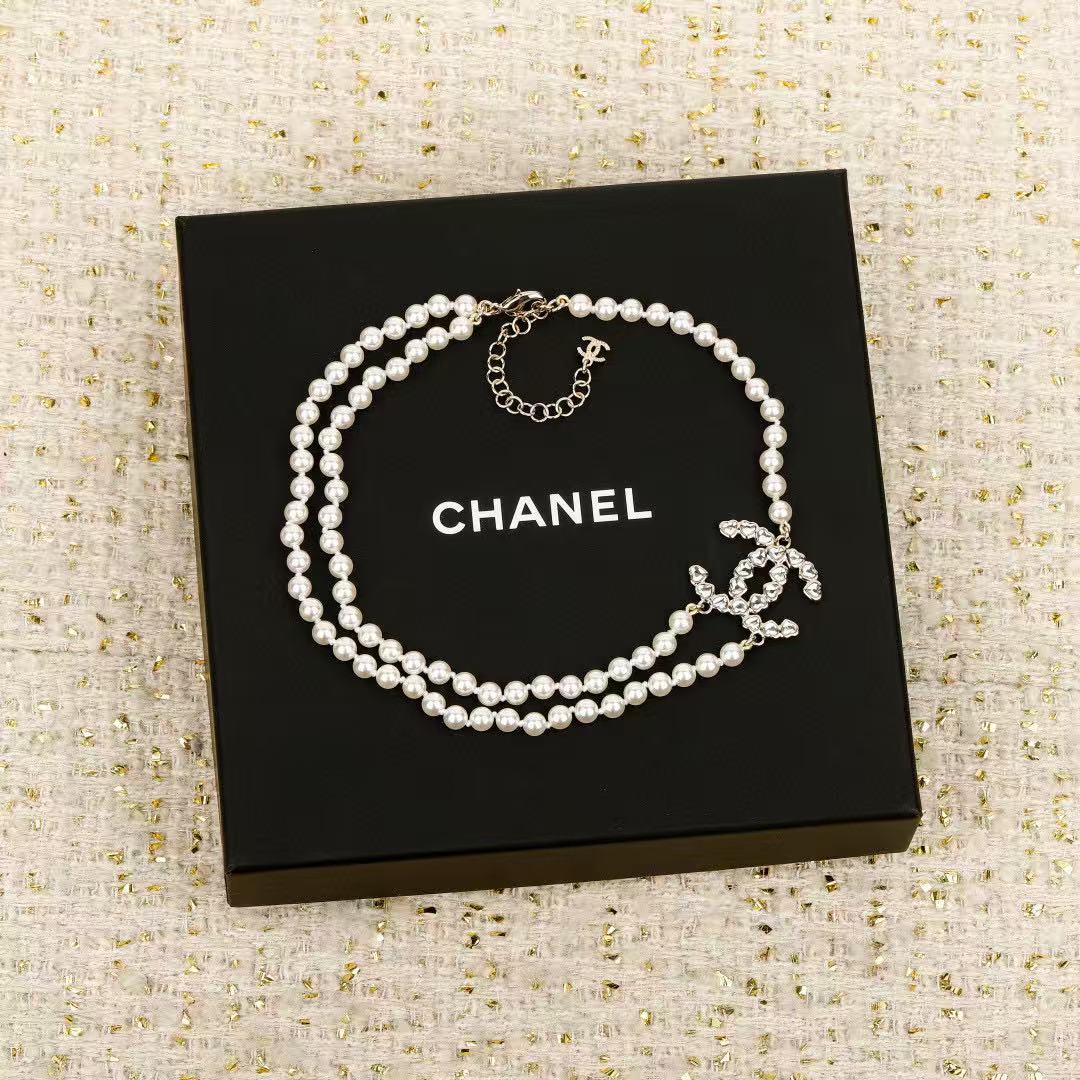 Chan New Double-layer Pearl Necklace