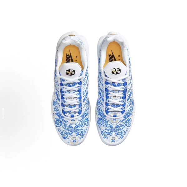 Nike Air Max Plus Blue and white pattern