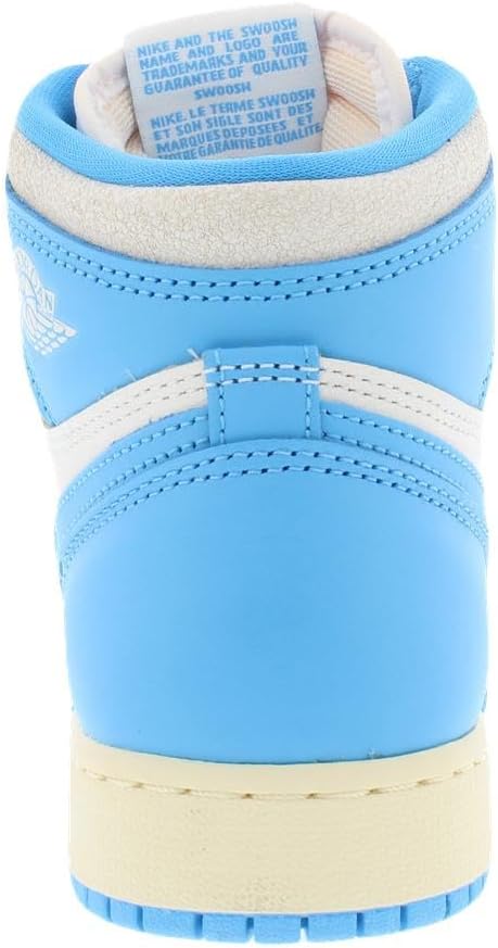 Air Jordan 1 Retro High OG UNC Reimagined Grade School Lifestyle Shoes (Dark Powder Blue/Dark Blue/Sail)