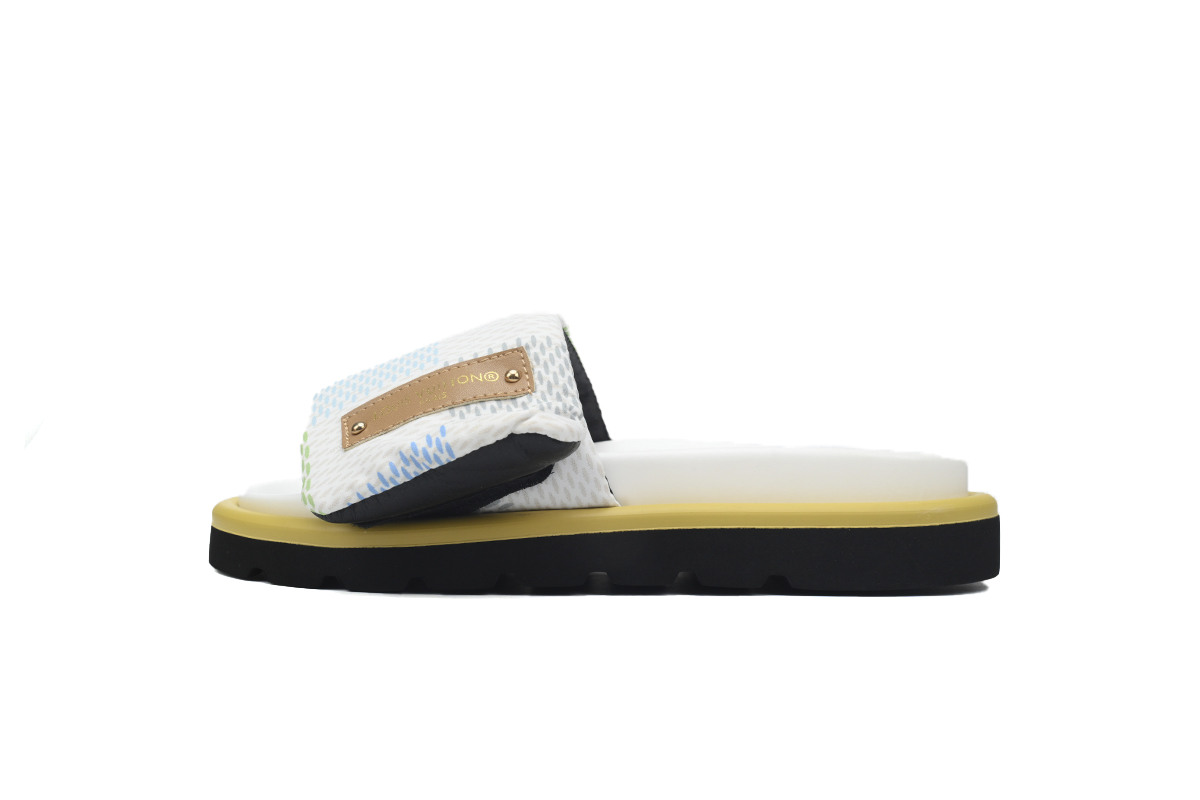 Pkkicks God Batch LOUIS VUITTON Pool Pillow Comfort White color grid