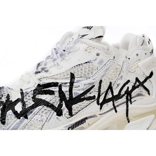 Balenciaga Runner White And Black Characters