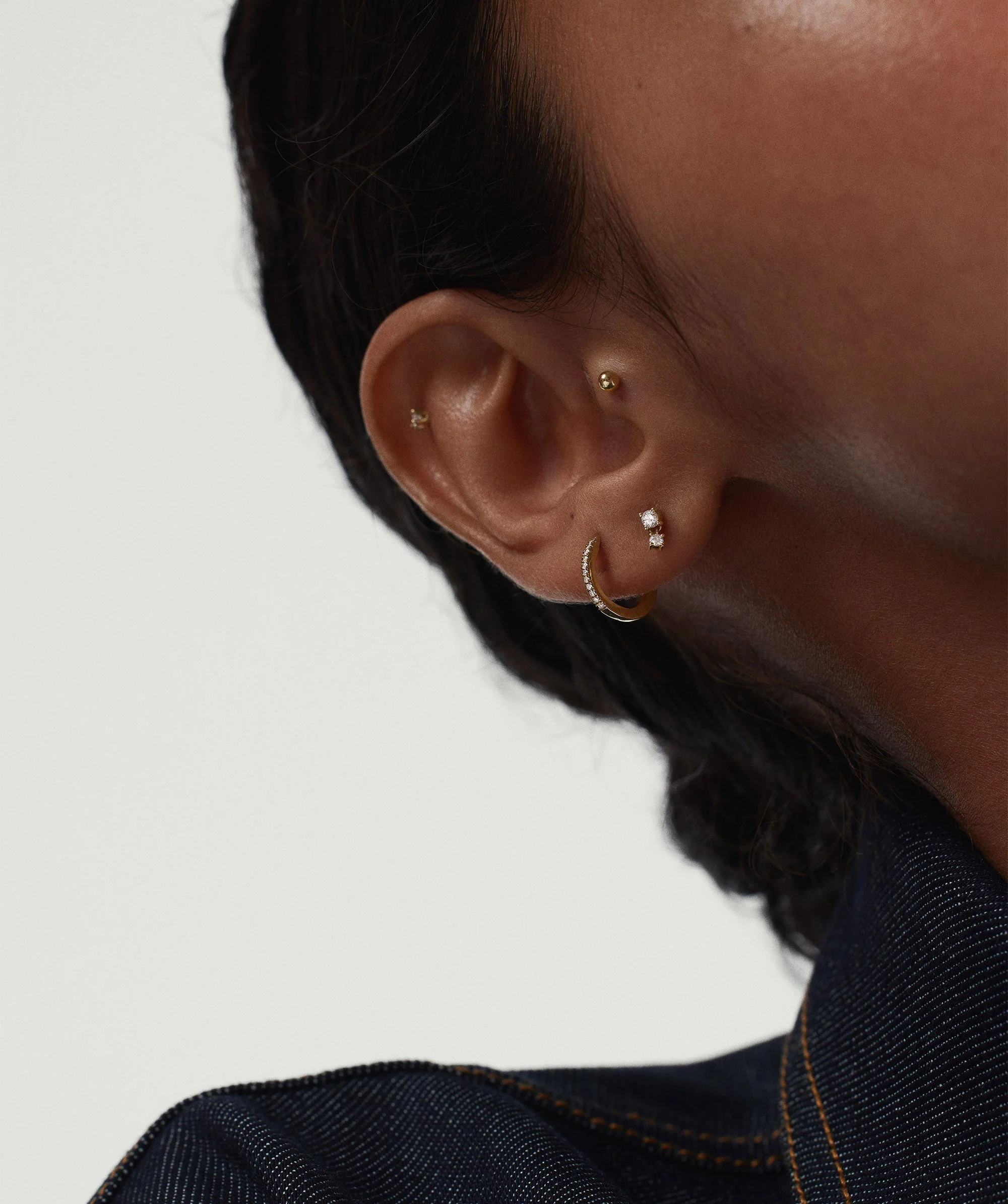 Piercing Studio - Single Diamond Droplet Stud
