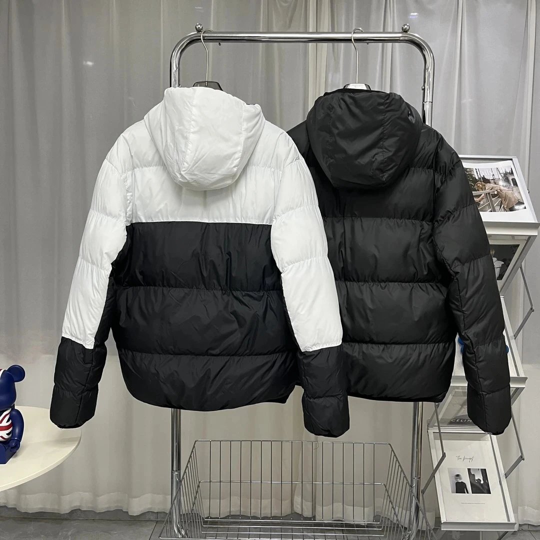 Nike Color-Block Hooded Puffer Jacket Multi-Color Collection