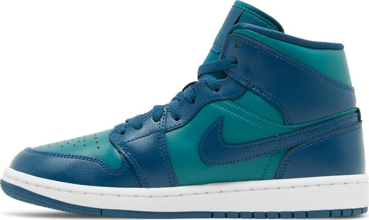 Wmns Air Jordan 1 Mid 'Teal French Blue' BQ6472-301
