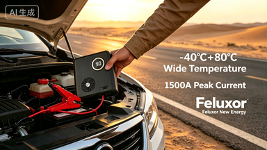 Feluxor sodium-ion car jump starter GK03 wide temperature 1500A