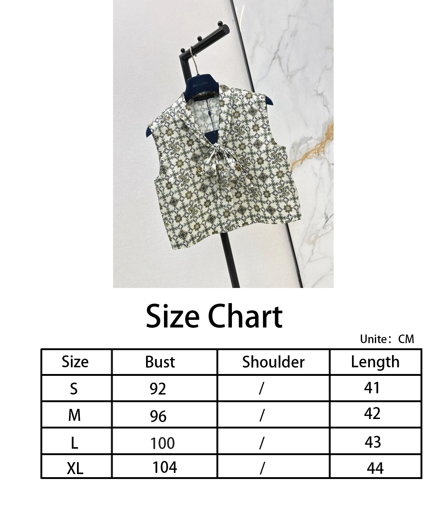 Louis NEW print sleeveless top