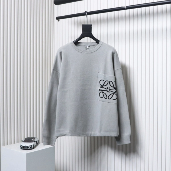 Loewe Pocket Printed Sweater 24Fw  grey