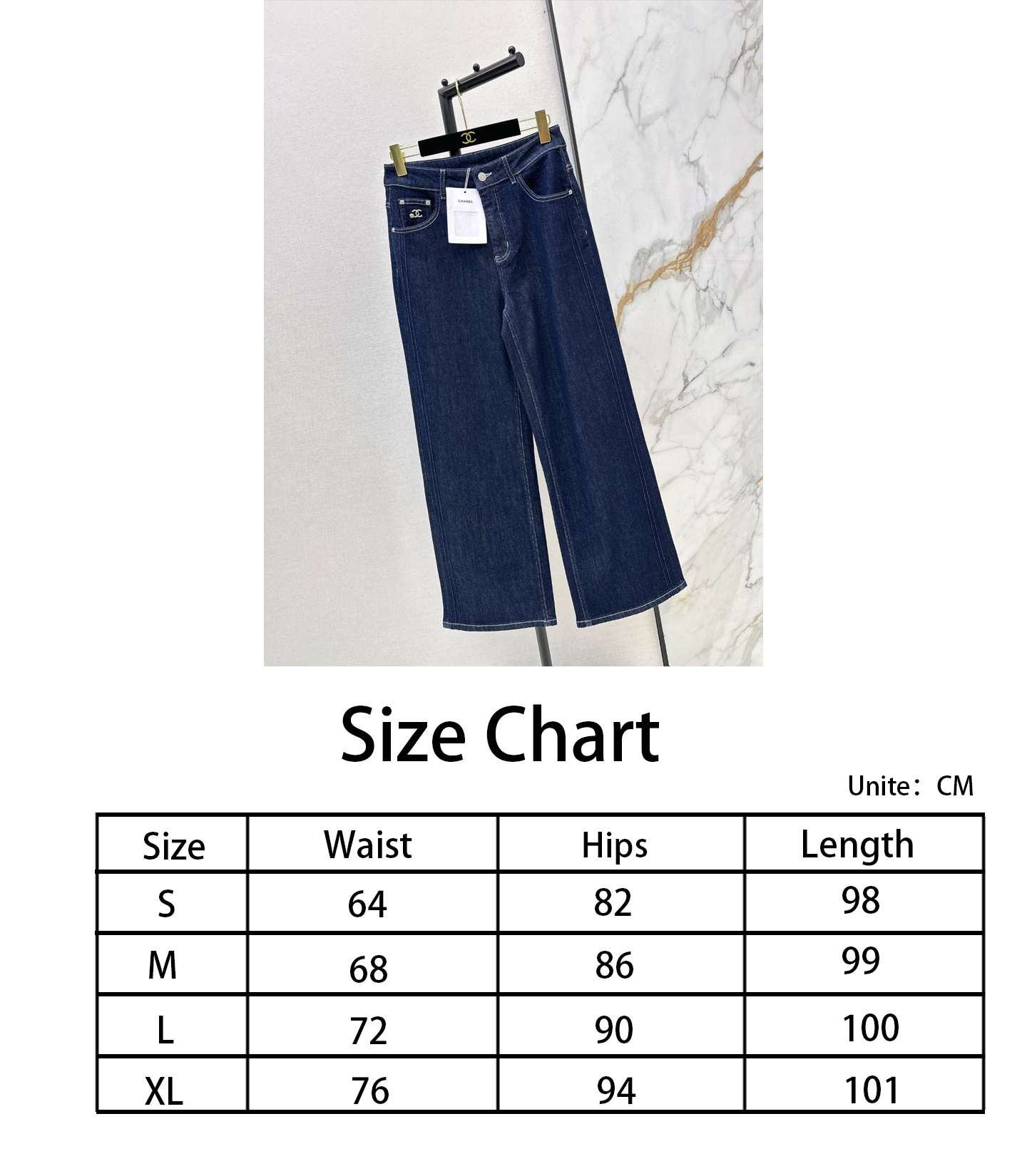 Chan NEW straight jeans