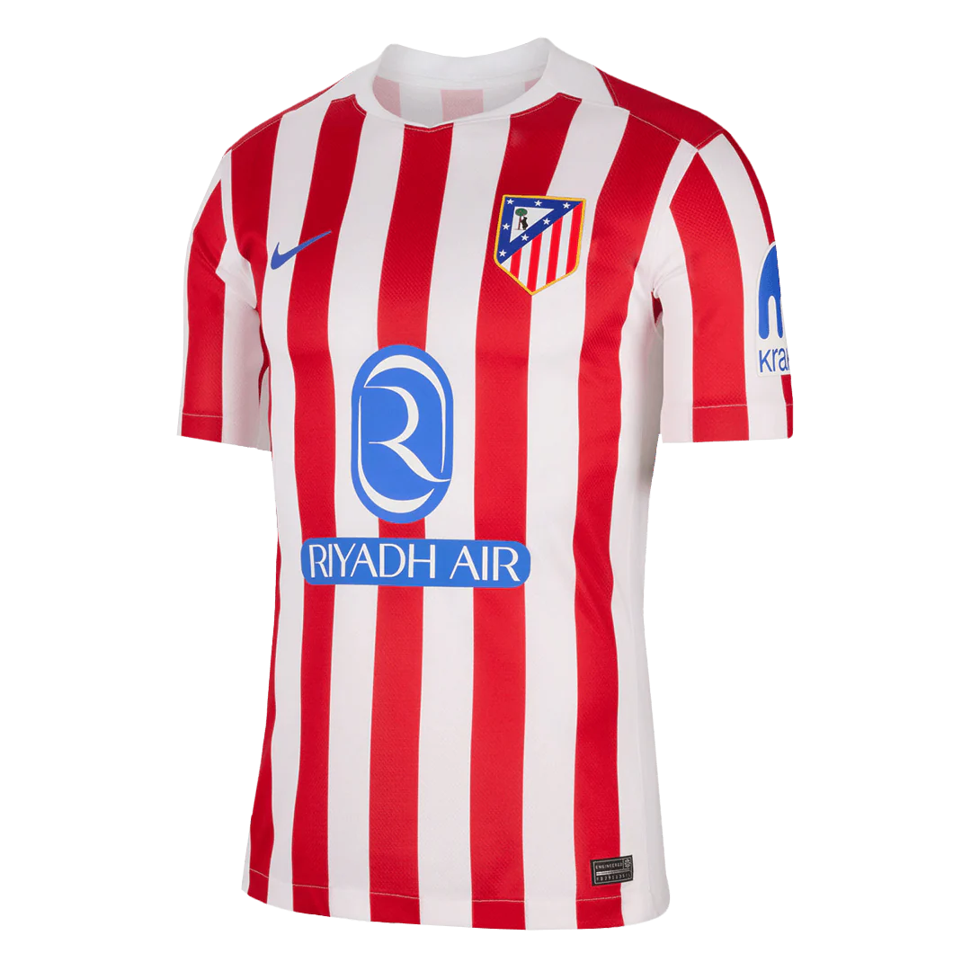 Atletico Madrid Home Soccer Jersey 2025/26 Red&White
