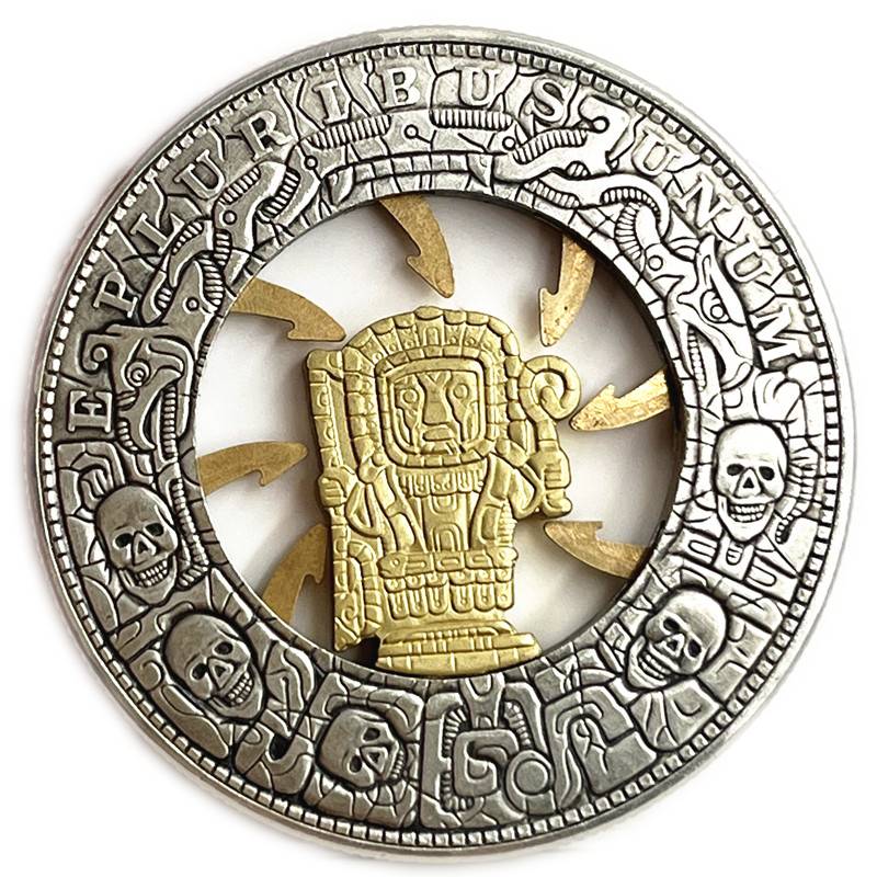USA Movable Mechanical Coin 'Trap Coin' Roman Booteen Coin Hobo Nickel Morgan Dollar Amazing Art Collectible Creative Gift Handmade Commemoration Coin