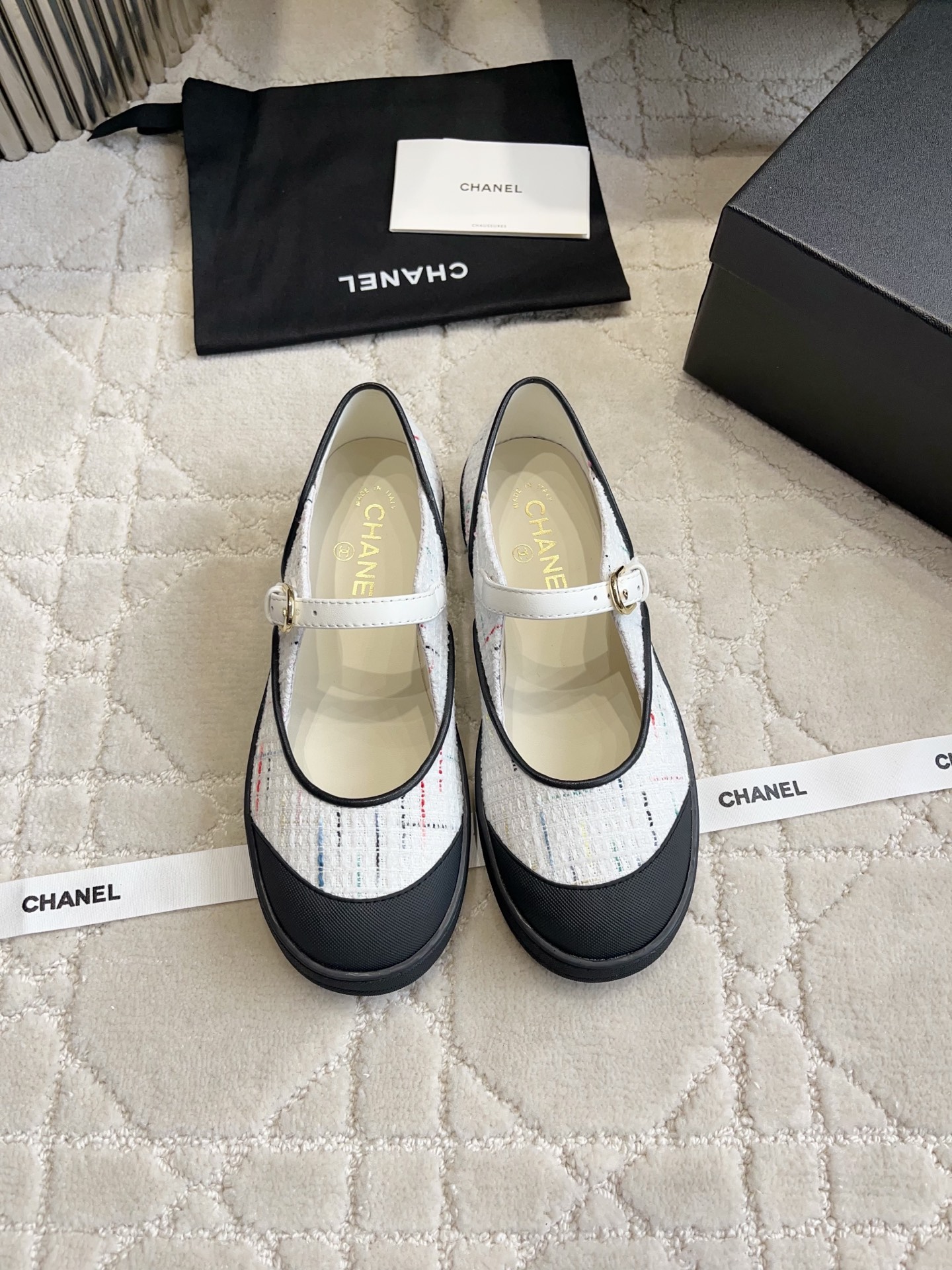 Chan NEW Color-block Mary Jane shoes