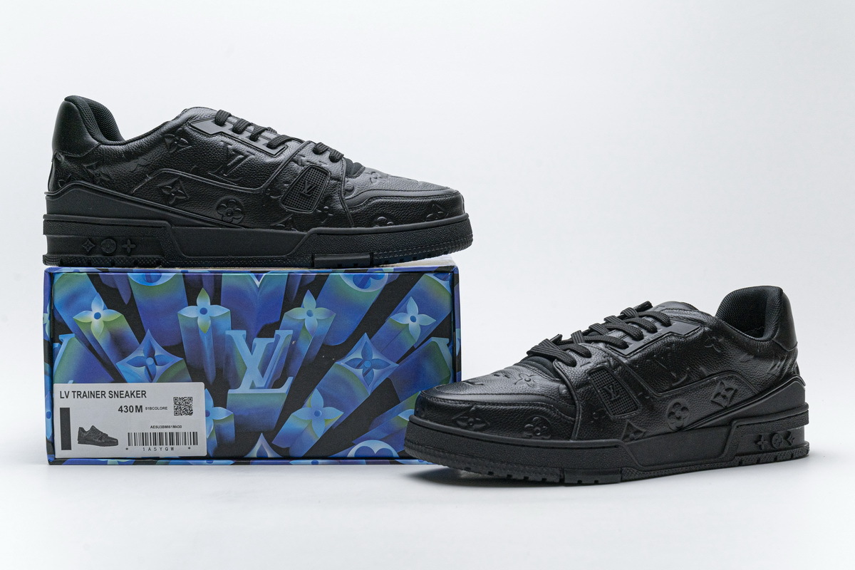 Pkkicks God Batch LOUIS VUITTON 20ss Trainer Black