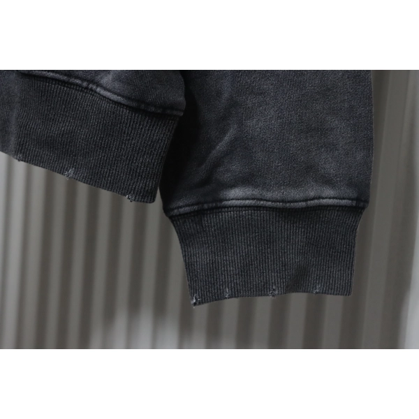 Balenciaga Clothes Washed hand-painted letter round-neck hoodie