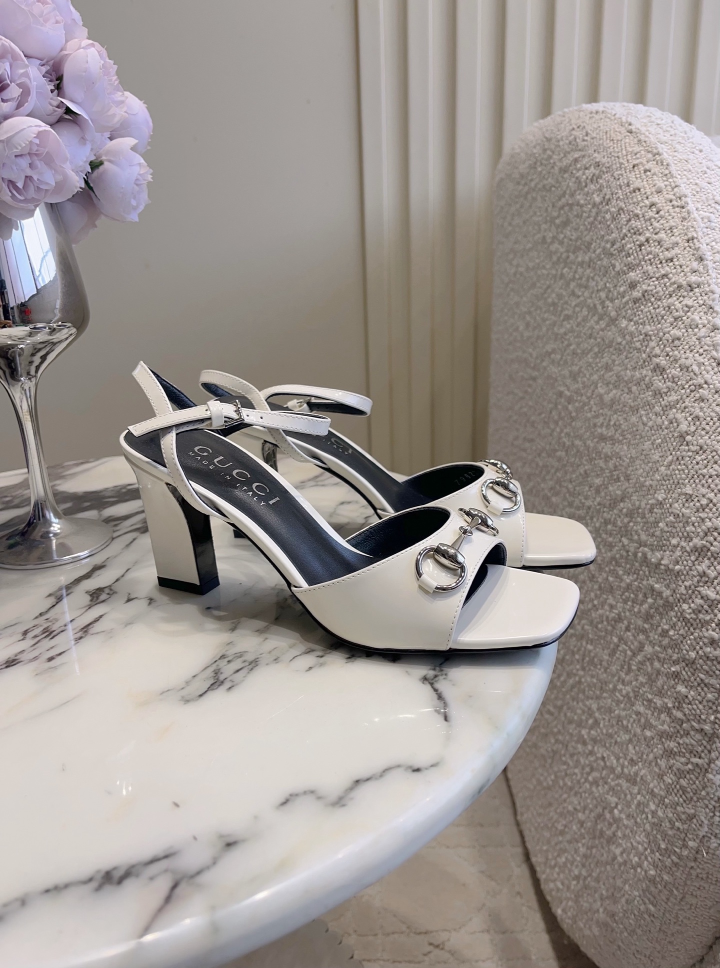 Guc New Horsebit High Heel Sandals
