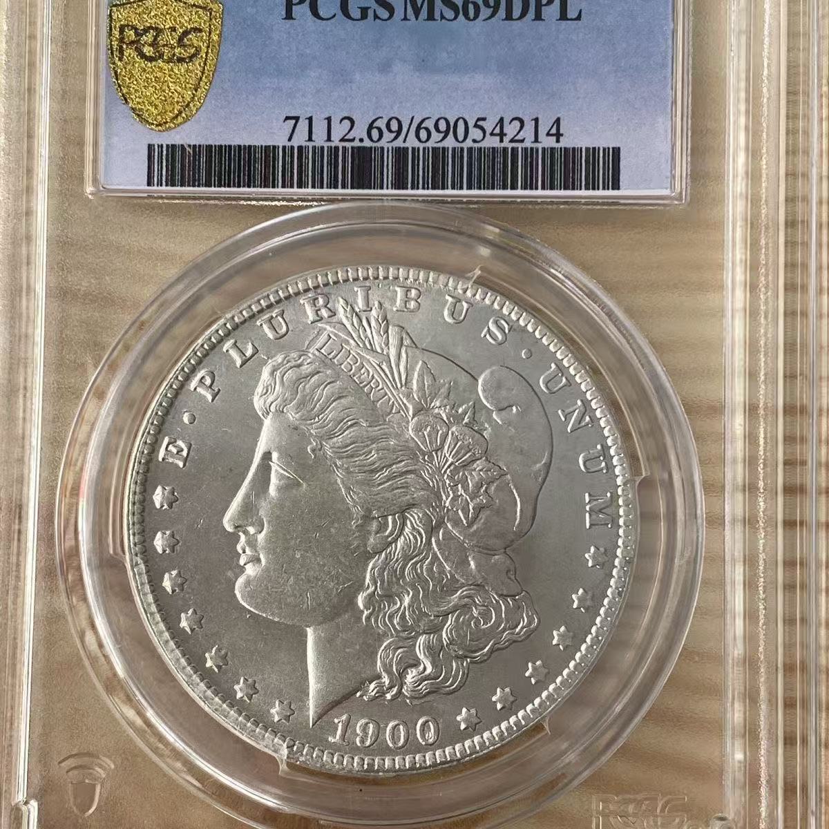US Coin PCGS 1900-1904 CCversion For Choice $1 Morgan Dollar Silver Coins Currency Senior Transparent Box