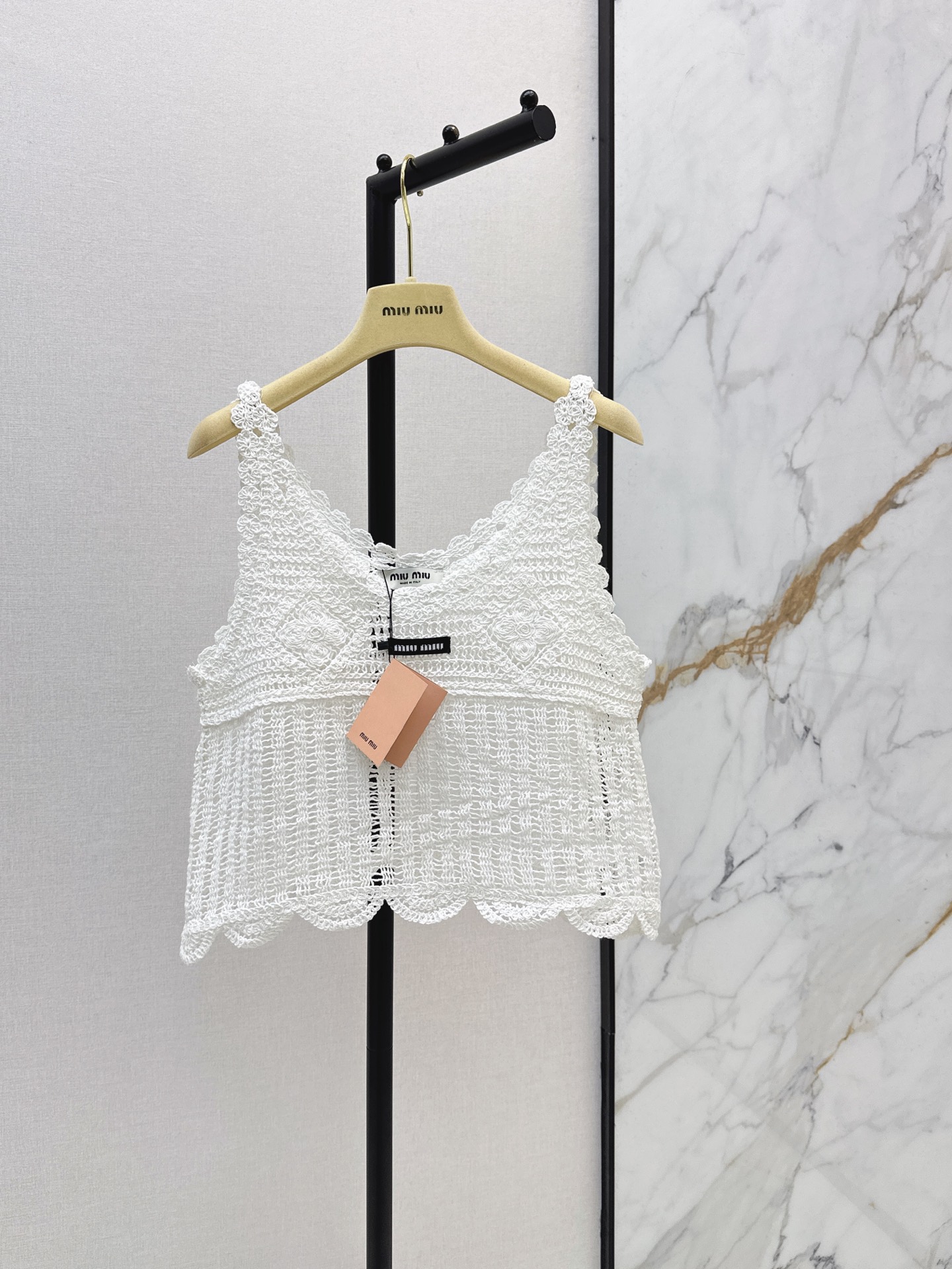 Miu New Letter Knit Tank Top