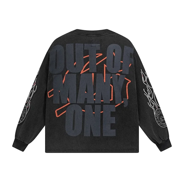 Godspeed Khaos Long Sleeve T-Shirt #1098 Black Wash