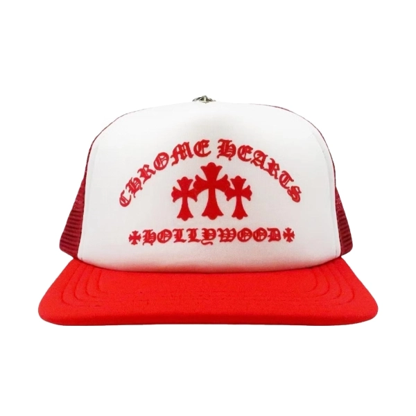 Chrome Hearts King Taco Trucker Hat Red White