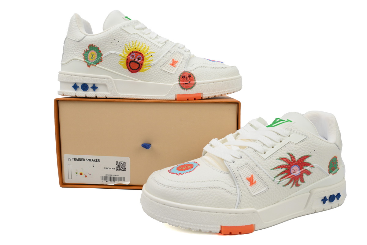 Pkkicks God Batch Yayoi Kusama x Louis Vuitton Trainer White