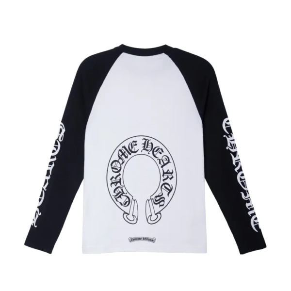 Chrome Hearts Horseshoe Neck Logo 34 Shirt 'BlackWhite' CH-22214